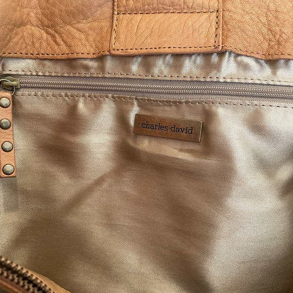 Charles David leather satchel bag - Picture 4 of 7